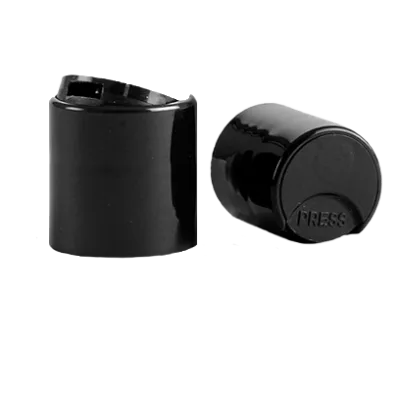 Black Smooth Disc Top Caps