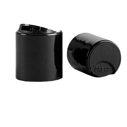 Black Smooth Disc Top Caps