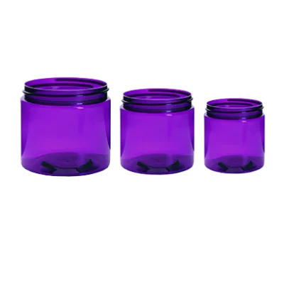Purple Plastic Jars