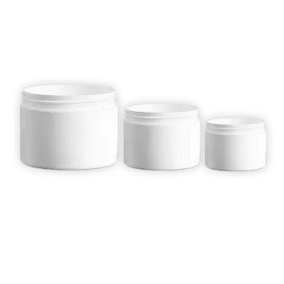 White Plastic Jars