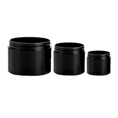 Black Plastic Jars